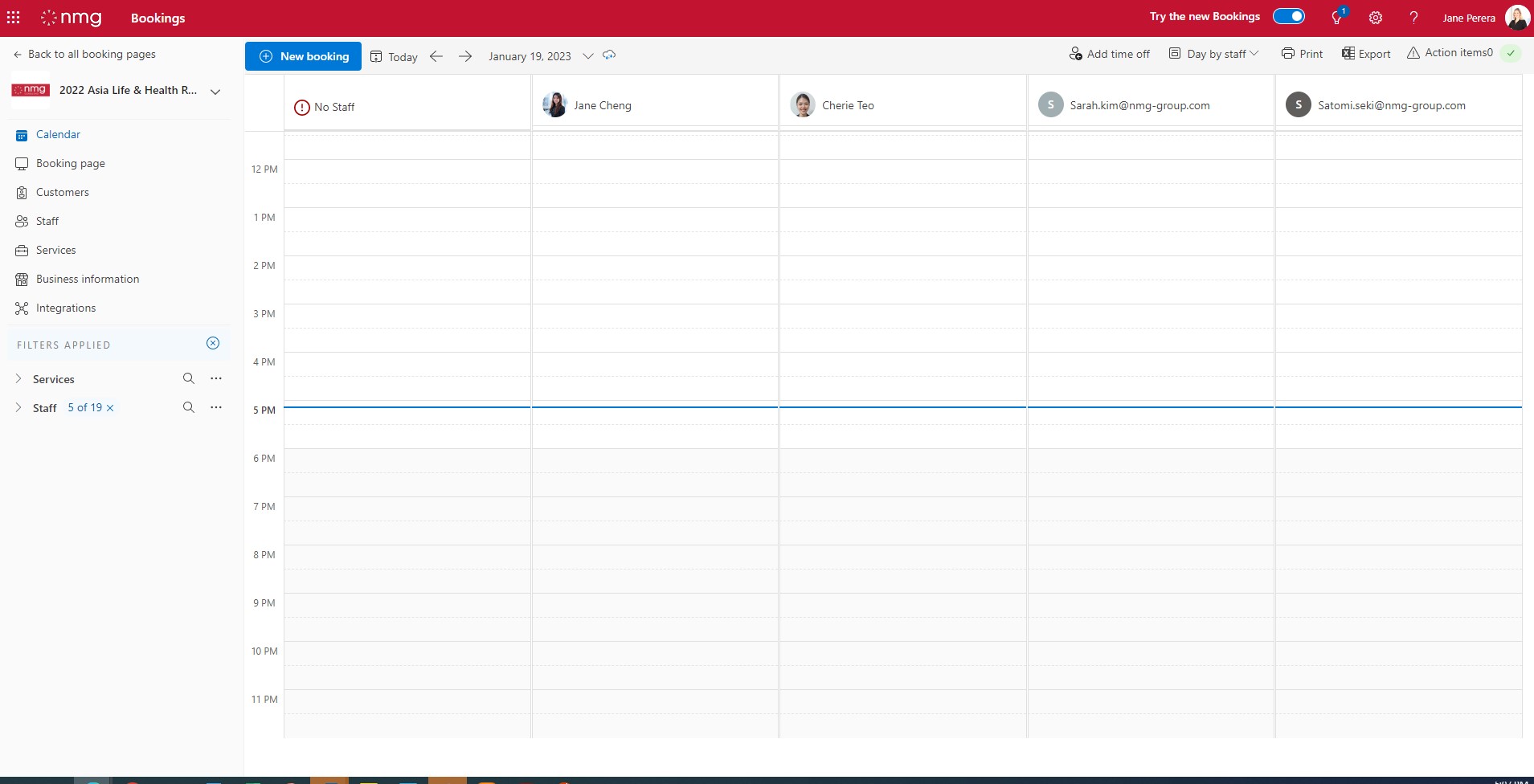 2. Setting appointments – Bookings